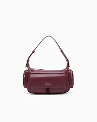 Armani Exchange - Large shoulder bag with side pockets, Woman, Burgundy, Size: TU