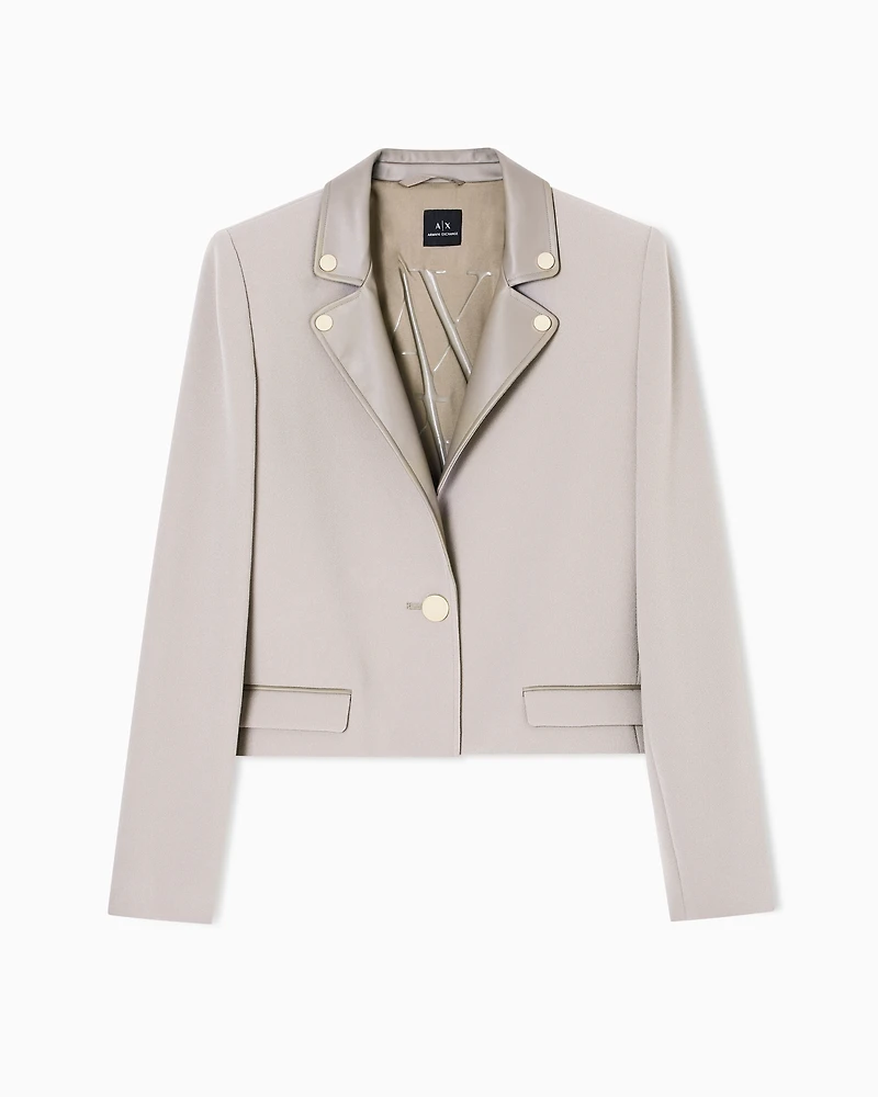 Short jacket with metal details