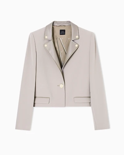 Short jacket with metal details