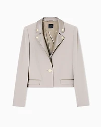 Short jacket with metal details