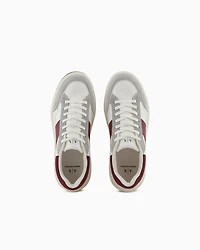 Armani Exchange - Sneakers with contrasting inserts, Man, White, Size: