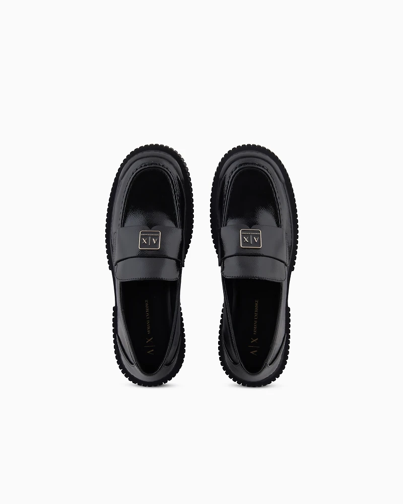 Armani Exchange - Loafers, Woman, Black, Size: