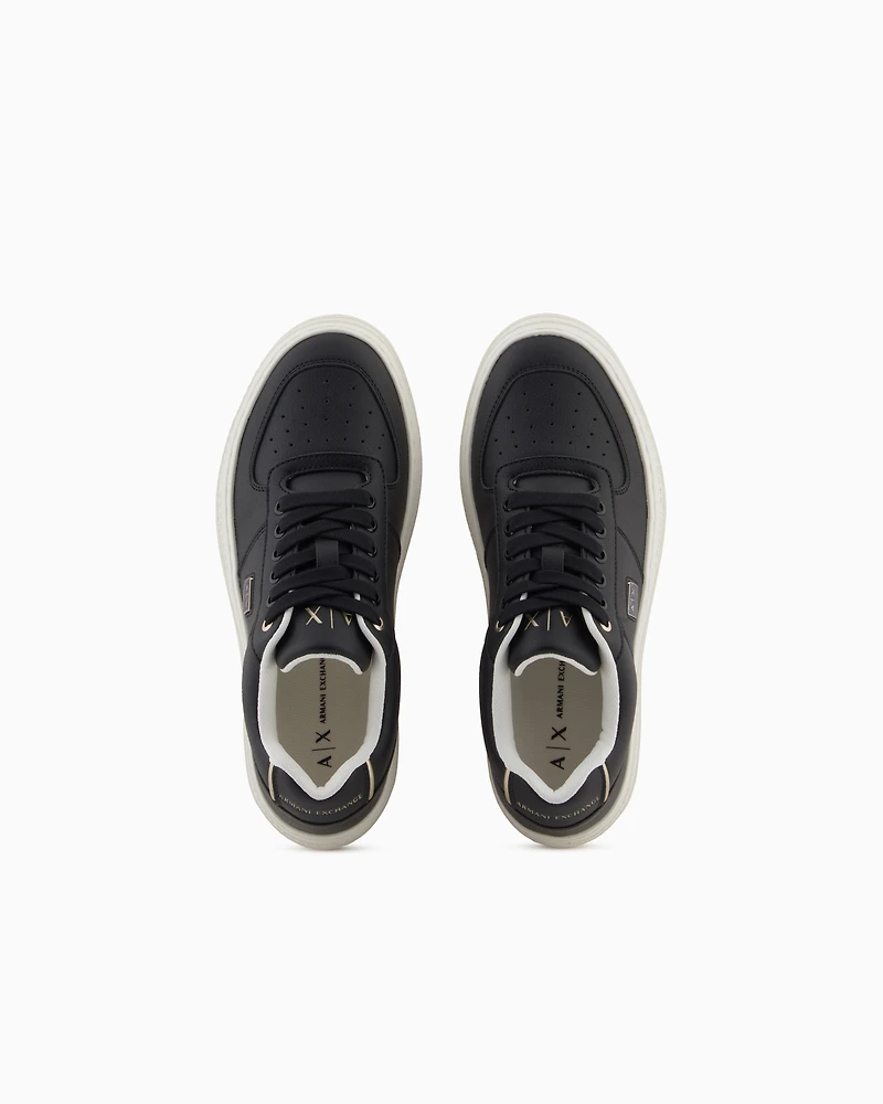 Armani Exchange - Sneakers, Woman, Black, Size: