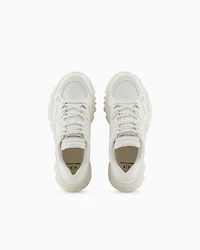 Armani Exchange - Sneakers with contrasting details, Man, White, Size: