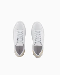 Armani Exchange - Sneakers with laces and logo, Woman, White, Size: