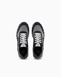 Armani Exchange - Sneakers with contrasting logo, Man, Grey, Size:
