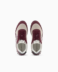 Armani Exchange - Sneakers, Woman, Burgundy, Size: