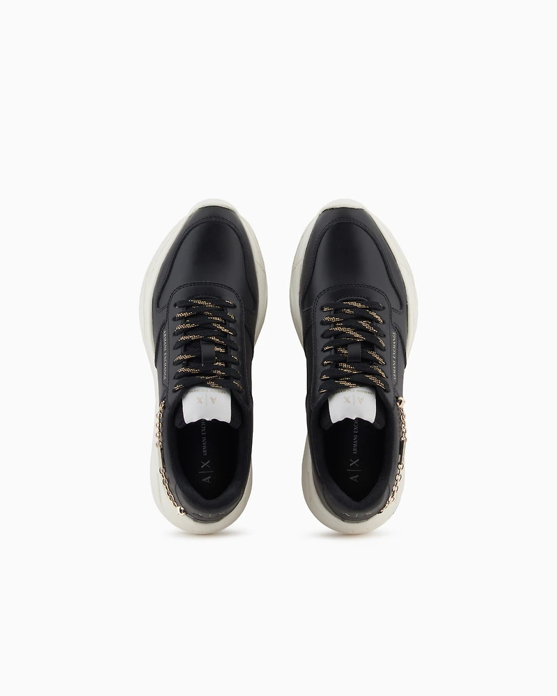 Armani Exchange - Sneakers, Woman, Black, Size: