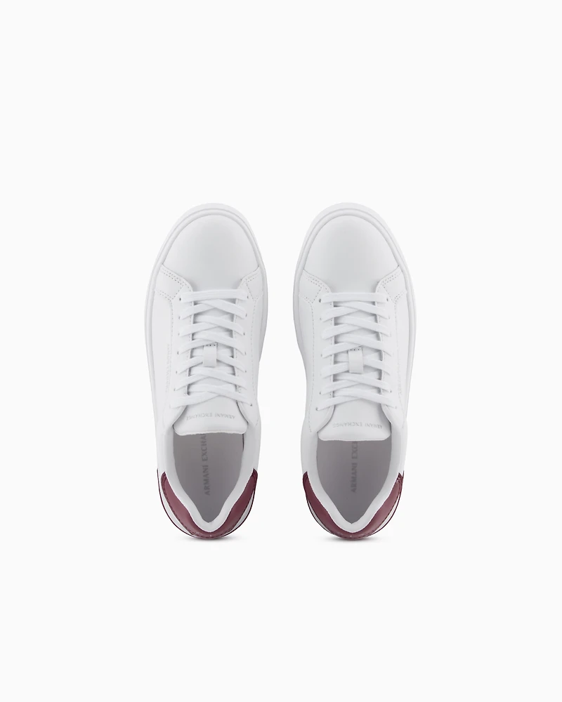 Armani Exchange - Sneakers with laces and logo, Woman, White, Size:
