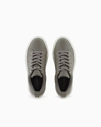 Platform sneakers with geometric texture