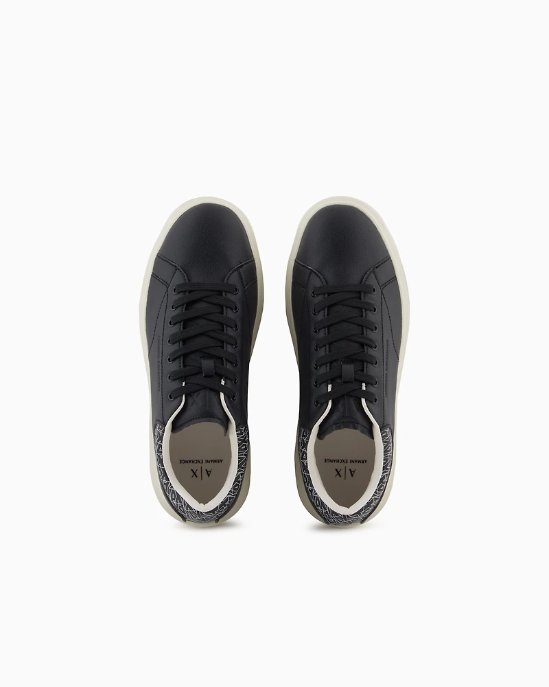 Armani Exchange - Sneakers with detail on the back, Man, White, Size:
