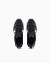 Armani Exchange - Sneakers with side detail, Man, Blue, Size: