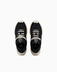 Armani Exchange -  Technical fabric sneakers, Man, Black, Size: