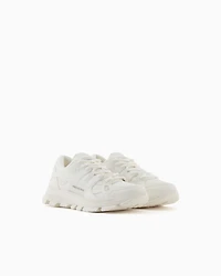 Armani Exchange - Sneakers with contrasting details, Man, White, Size: