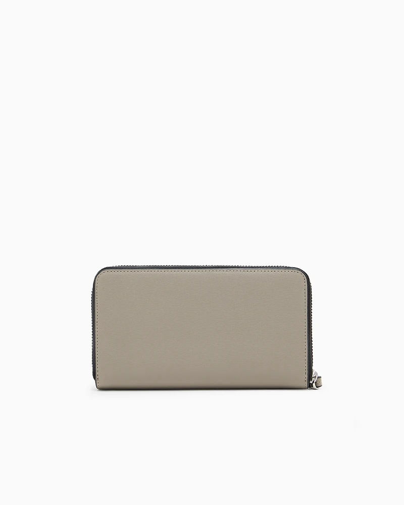 Armani Exchange -  Horizontal wallet with logo, Woman, Brown, Size: TU