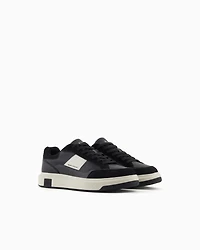 Sneakers with contrasting inserts