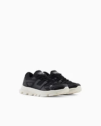 Armani Exchange - Sneakers with contrasting details, Man, Black, Size: