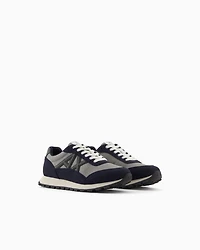 Armani Exchange - Sneakers with contrasting logo, Man, Grey, Size: