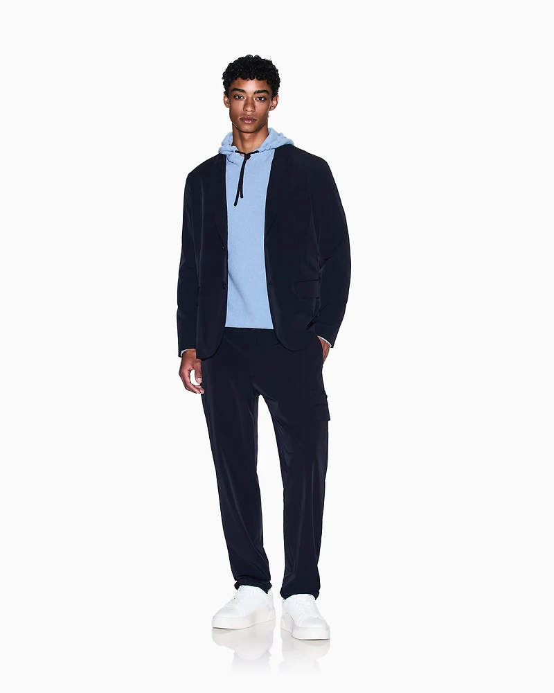 Stretch nylon cargo trousers