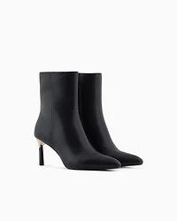 Ankle boots with gold detail