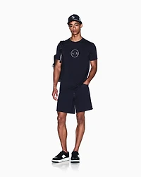 Regular fit T-shirt with round logo