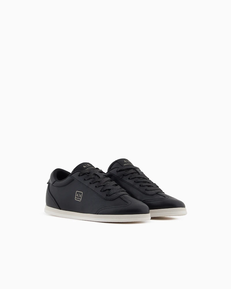 Armani Exchange - Sneakers, Woman, Black, Size:
