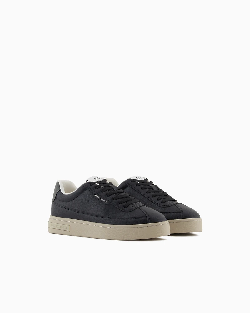 Armani Exchange - Sneakers with contrasting sole, Man, Black, Size: