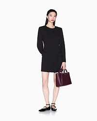 Armani Exchange - Short flared dress, Woman, Black, Size: