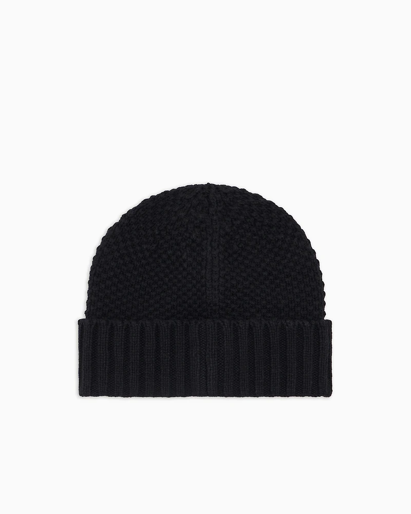 Ribbed beanie hat