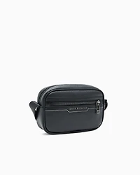 Armani Exchange - Shiny effect shoulder bag, Man, Black, Size: TU
