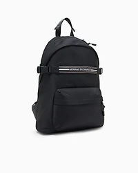 Armani Exchange - Backpack with logo stripe, Man, Black, Size: TU