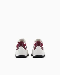 Armani Exchange - Chunky sneakers with contrasting inserts, Woman, White, Size: