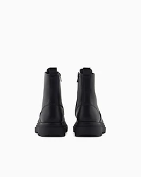 Armani Exchange - Leather amphibians, Man, Black, Size: