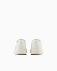 Armani Exchange - Sneakers with contrasting details, Man, White, Size: