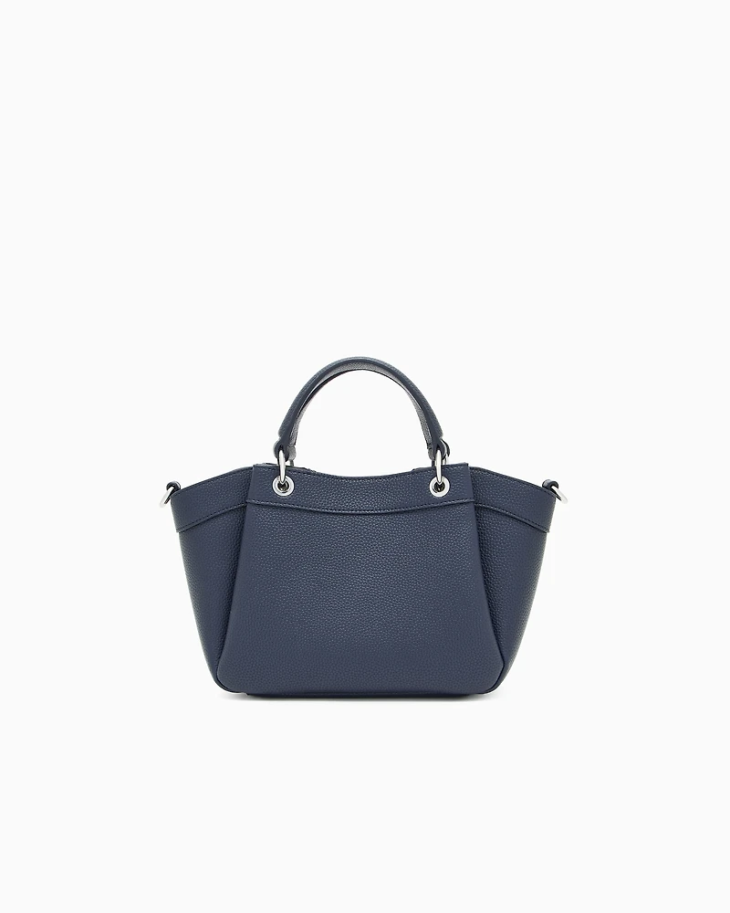 Armani Exchange - Small handbag with degradè shoulder strap, Woman, Navy_blue, Size: TU
