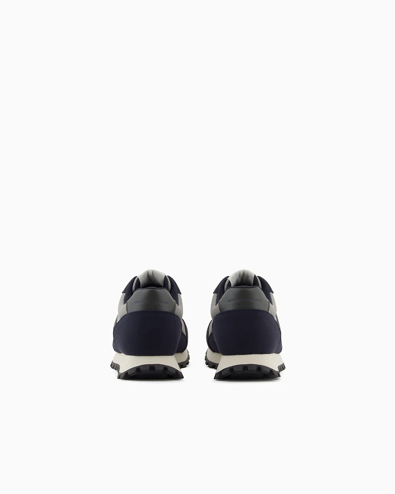 Armani Exchange - Sneakers with contrasting logo, Man, Grey, Size: