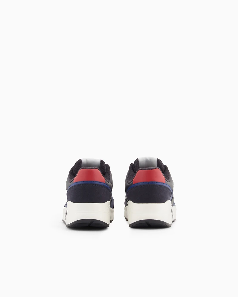 Armani Exchange - Sneakers with contrasting inserts, Man, Blue, Size: