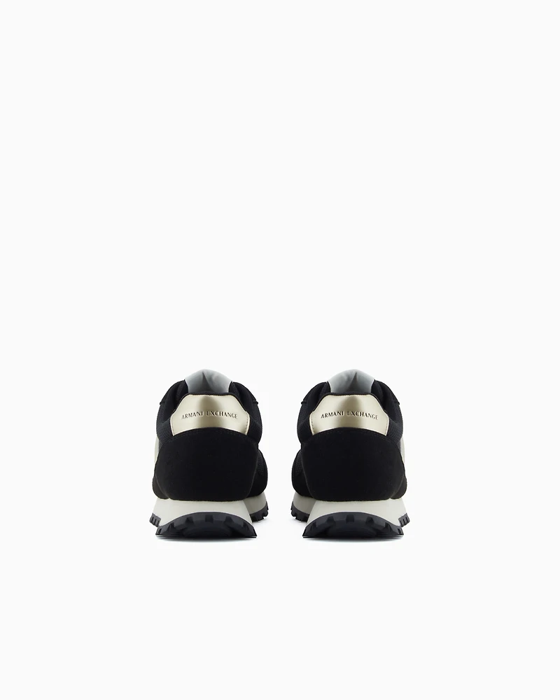 Armani Exchange - Sneakers, Woman, Black, Size: