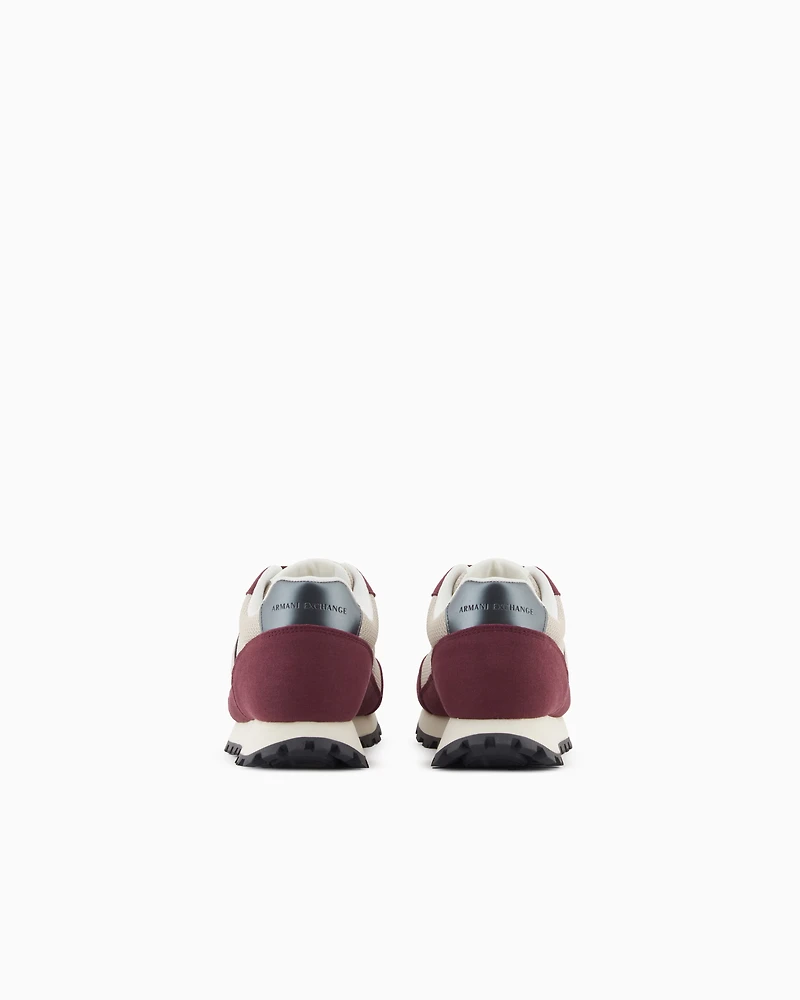 Armani Exchange - Sneakers, Woman, Burgundy, Size: