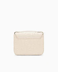 Armani Exchange - Allover logo shoulder bag, Woman, Beige, Size: TU