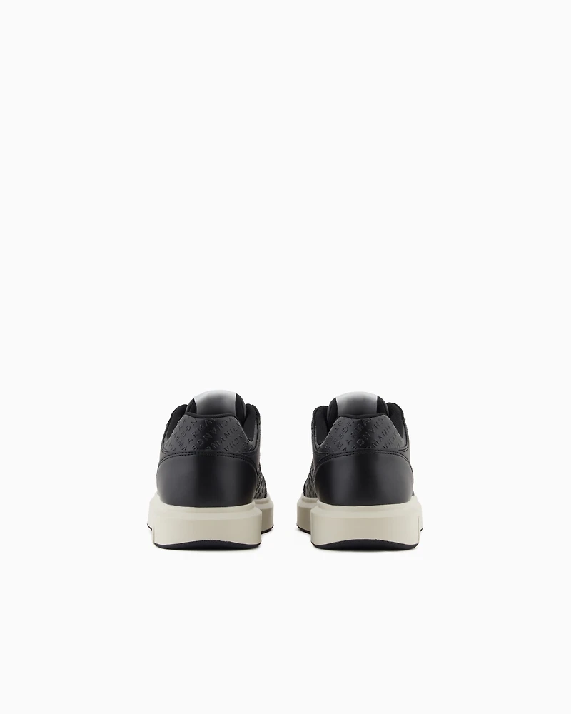 Sneakers with allover logo