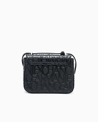 Armani Exchange - Allover logo shoulder bag, Woman, Black, Size: TU