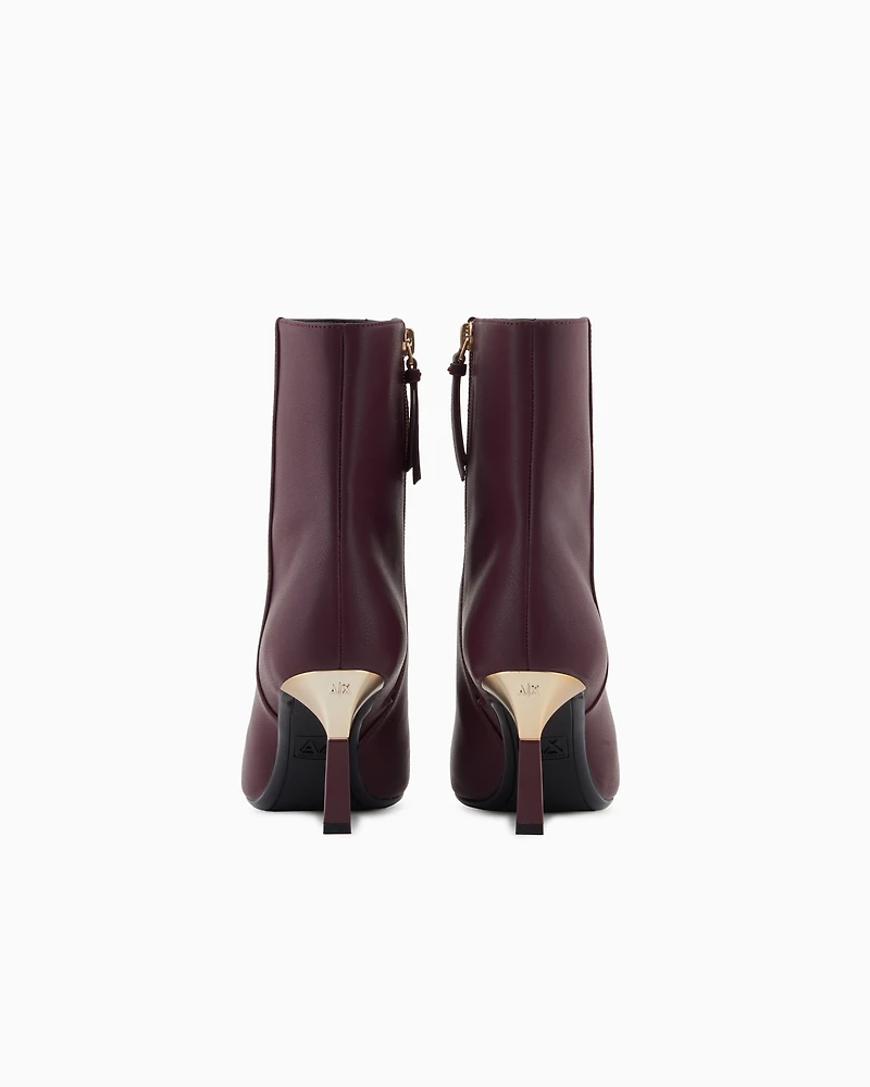 Ankle boots with gold detail