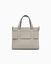 Armani Exchange - Medium tote bag with double handles and shoulder strap, Woman, Brown, Size: TU
