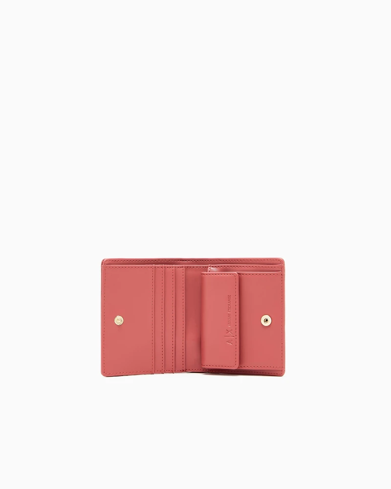 Armani Exchange - Small wallet with ASV logo, Woman, Pink, Size: TU