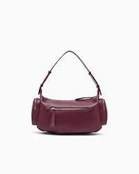 Armani Exchange - Large shoulder bag with side pockets, Woman, Burgundy, Size: TU