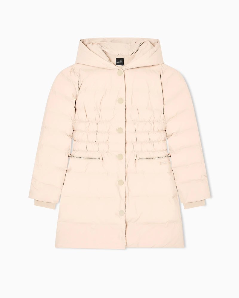 Nylon taffeta jacket with hood