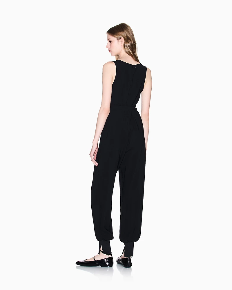 Armani Exchange - Jumpsuit with belt, Woman, Black, Size: