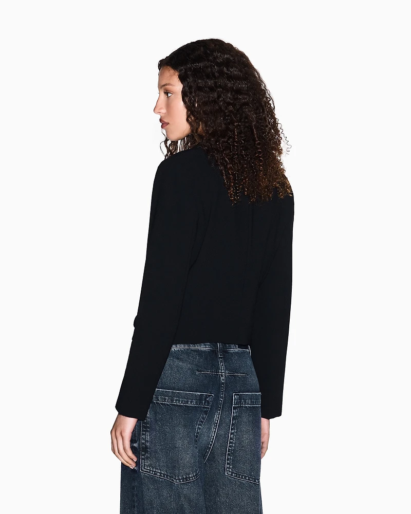 Short jacket with metal details