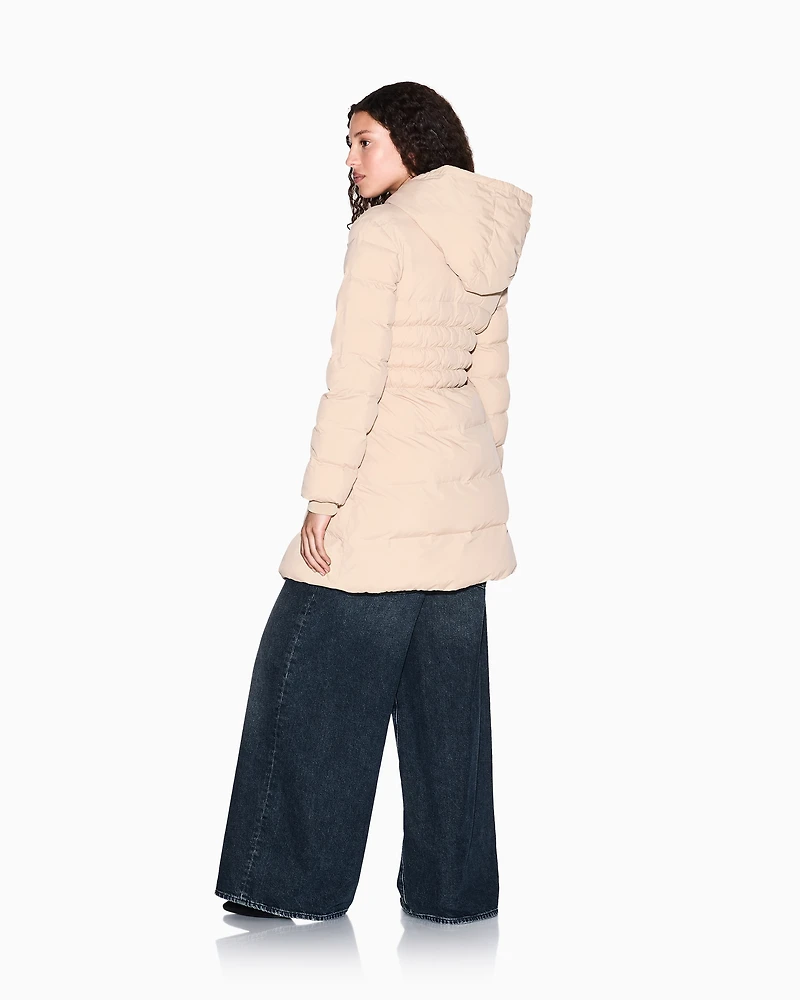 Nylon taffeta jacket with hood